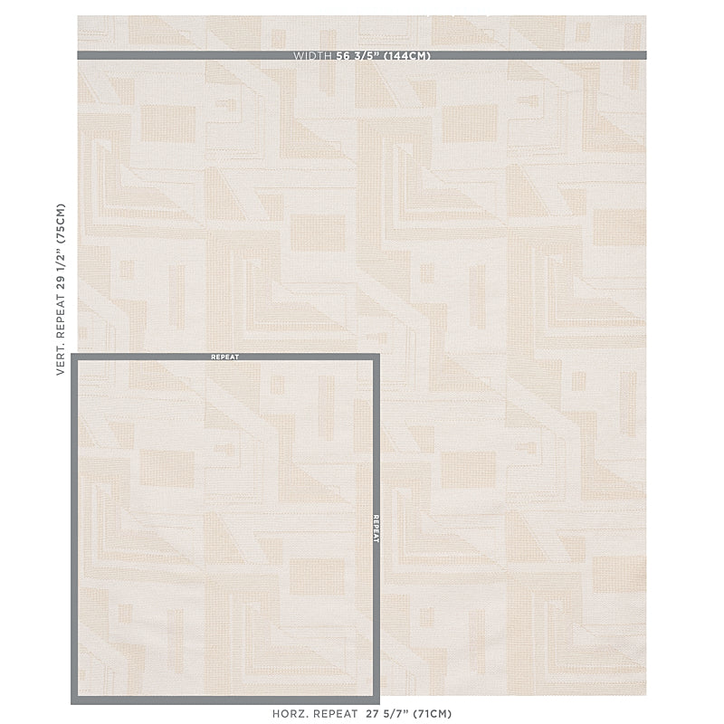 SCHUMACHER  TAPIS ZSUZSA CHENILLE,PATTERN WOVENS CHENILLE,PATTERN WOVENS IVORY   - 80580