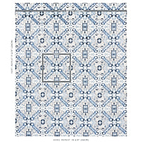 SCHUMACHER  TAPIS TIRAZ VELVET   Indigo   - 80601