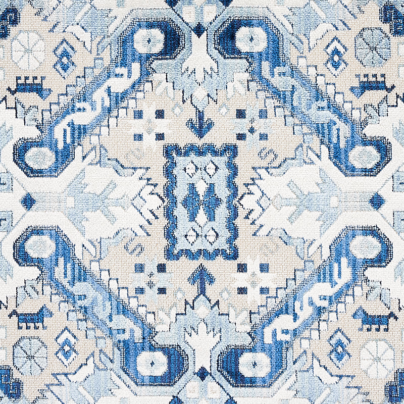 SCHUMACHER  TAPIS TIRAZ VELVET   Indigo   - 80601
