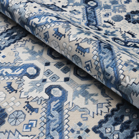 SCHUMACHER  TAPIS TIRAZ VELVET   Indigo   - 80601