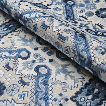 SCHUMACHER  TAPIS TIRAZ VELVET   Indigo   - 80601