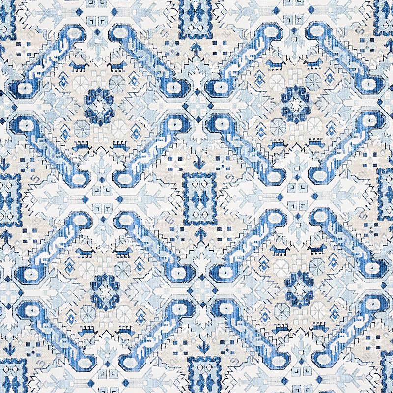 SCHUMACHER  TAPIS TIRAZ VELVET   Indigo   - 80601