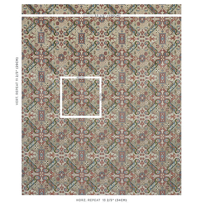 SCHUMACHER  TAPIS TIRAZ VELVET   Multi   - 80602