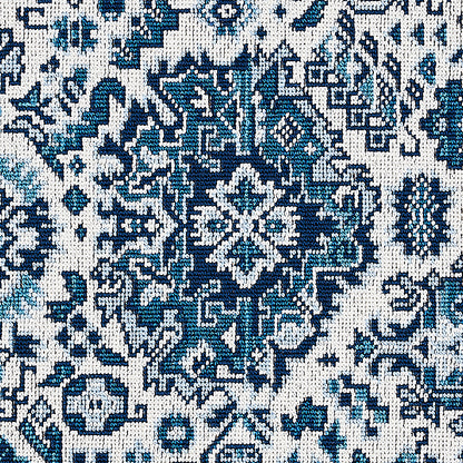 SCHUMACHER  FULL BLOOM PALLAY ÉPINGLÉ WOVEN WOVEN PORCELAIN ON IVORY   - 80622