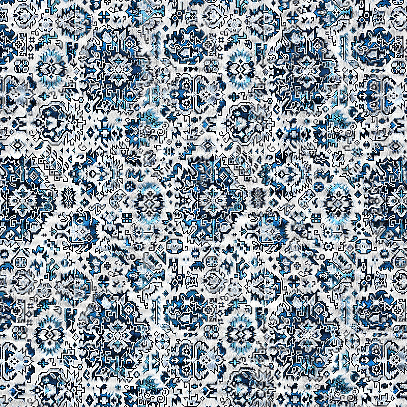 SCHUMACHER  FULL BLOOM PALLAY ÉPINGLÉ WOVEN WOVEN PORCELAIN ON IVORY   - 80622