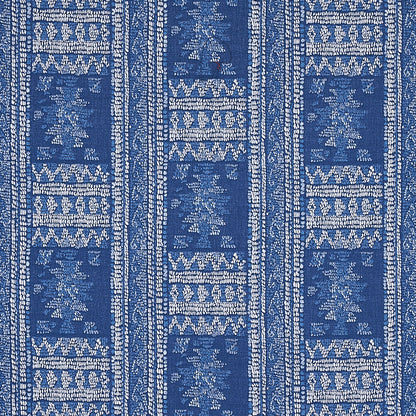 SCHUMACHER FABRIC  TAPIS MARACENA JACQUARD   BLUE   - 80630