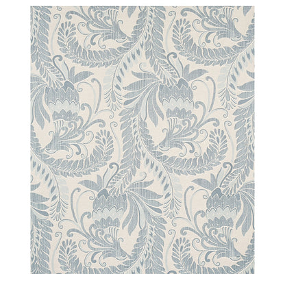 SCHUMACHER  TAPIS ORLEY JAQUARD PATTERN WOVENS PATTERN WOVENS BLUE ON LIGHT BLUE   - 80641