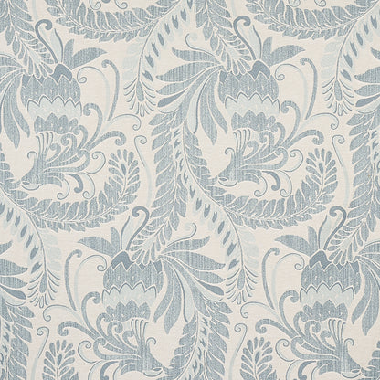 SCHUMACHER  TAPIS ORLEY JAQUARD PATTERN WOVENS PATTERN WOVENS BLUE ON LIGHT BLUE   - 80641
