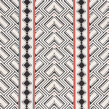 SCHUMACHER  TAPIS PARVIN VELVET CUT VELVET CUT VELVET BLACK AND IVORY   - 80650