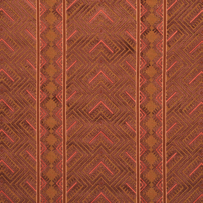 Copper velvet cut rug.