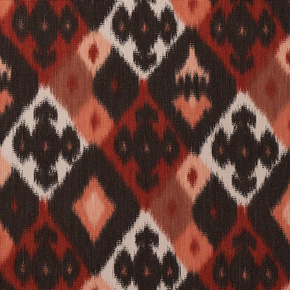 SCHUMACHER  CABANA SASHA DIAMOND IKAT PATTERN WOVEN PATTERN WOVEN TERRACOTTA   - 80660