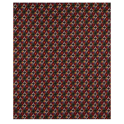 SCHUMACHER  CABANA SASHA DIAMOND IKAT PATTERN WOVEN PATTERN WOVEN JADE AND PLUM   - 80662