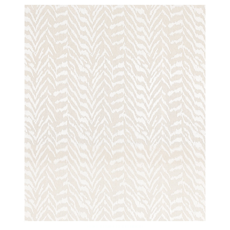 Beige and ivory zigzag chevron rug with woven texture; rectangular, modern neutral floor decor.