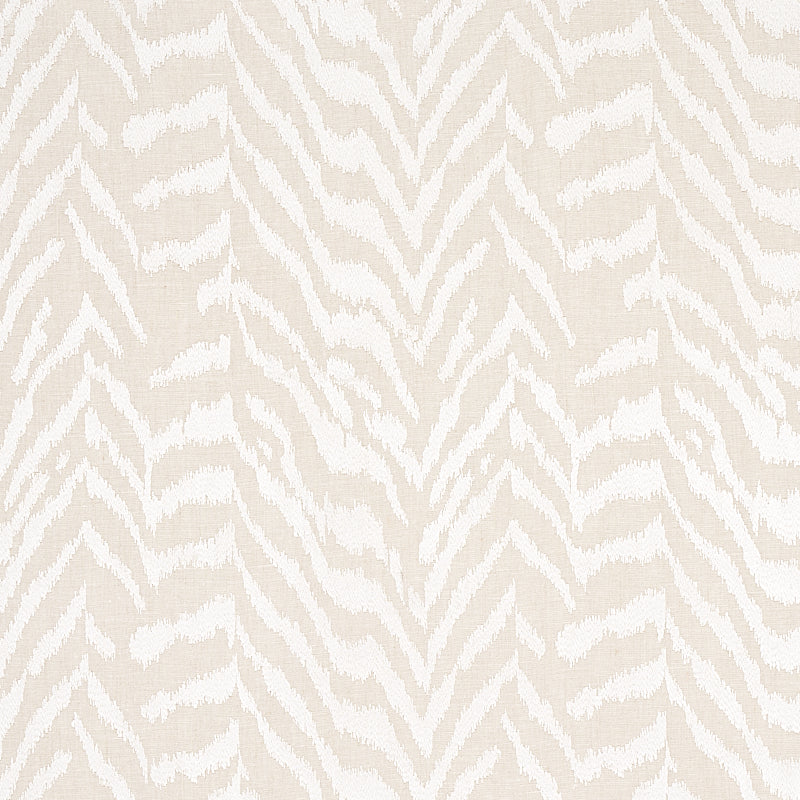 Quincy embroidery on white linen.