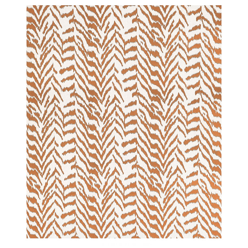Tan-brown zigzag chevron stripes on cream background; textile pattern for decor.