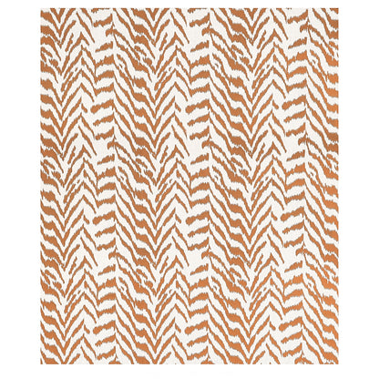 Tan-brown zigzag chevron stripes on cream background; textile pattern for decor.