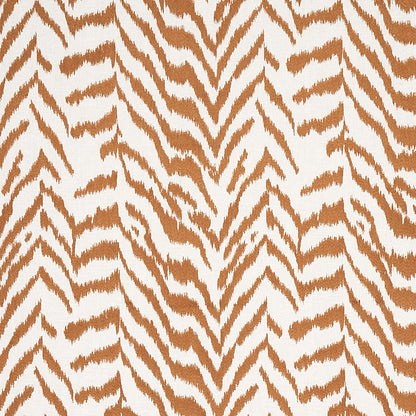 Quincy embroidery on linen fabric in Toast color.