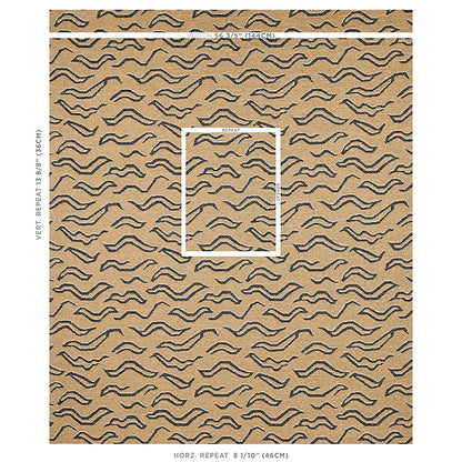 SCHUMACHER  TAPIS KATA PATTERN WOVENS PATTERN WOVENS CAMEL WITH BLACK   - 80680