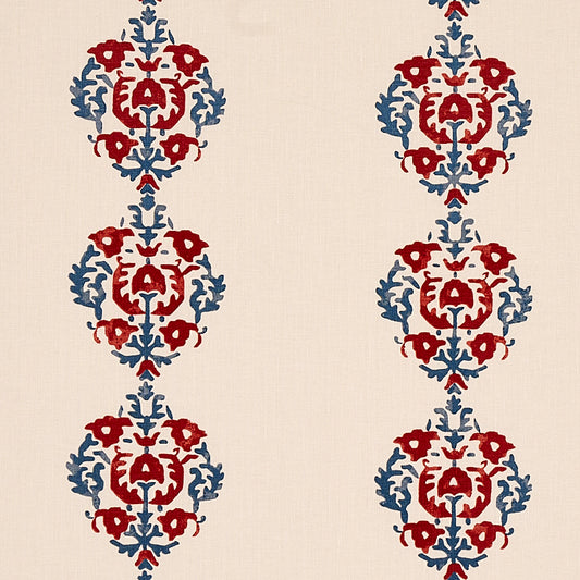 SCHUMACHER  CABANA CONSTANTINE PATTERN WOVEN PATTERN WOVEN RED , BLUE   - 80711