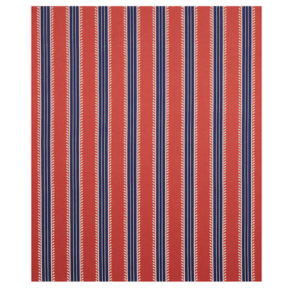 SCHUMACHER  CABANA ETRUSCAN STRIPE PATTERN WOVEN PATTERN WOVEN RED , BLUE   - 80721