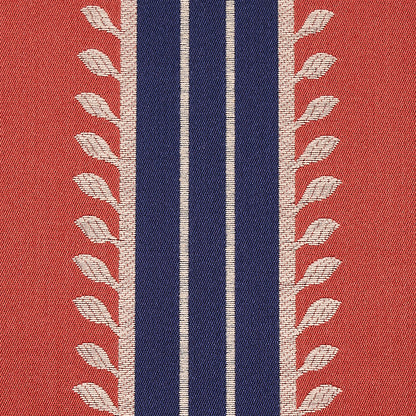 SCHUMACHER  CABANA ETRUSCAN STRIPE PATTERN WOVEN PATTERN WOVEN RED , BLUE   - 80721