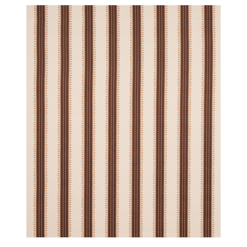 SCHUMACHER  CABANA ETRUSCAN STRIPE PATTERN WOVEN PATTERN WOVEN BROWN   - 80722