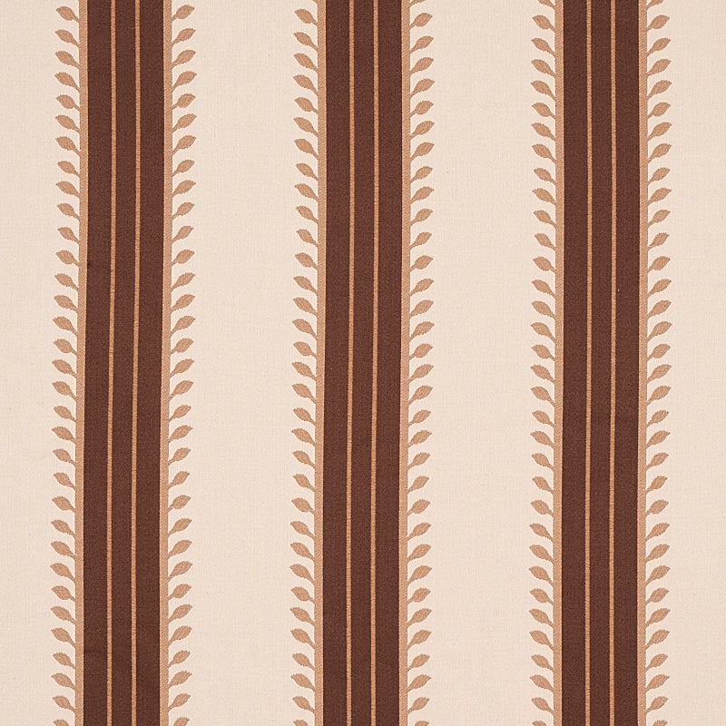 SCHUMACHER  CABANA ETRUSCAN STRIPE PATTERN WOVEN PATTERN WOVEN BROWN   - 80722