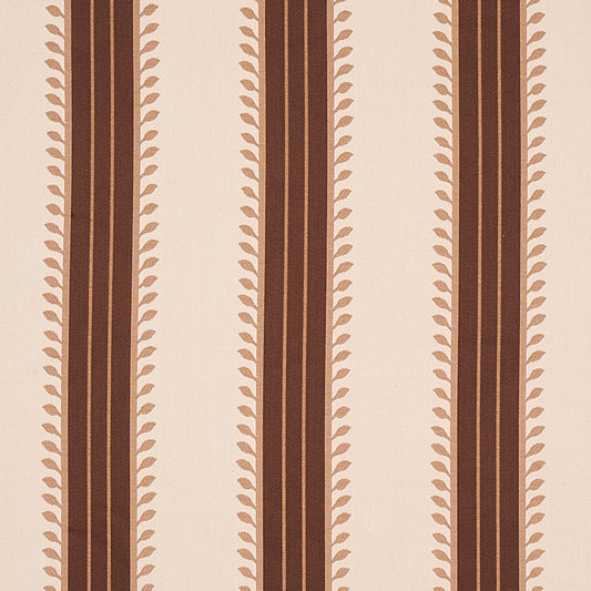 SCHUMACHER  CABANA ETRUSCAN STRIPE PATTERN WOVEN PATTERN WOVEN BROWN   - 80722