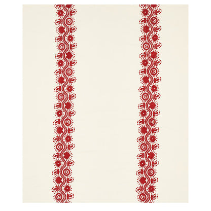 SCHUMACHER  CABANA THEODORA EMBROIDERY EMBROIDERIES EMBROIDERIES RED   - 80742