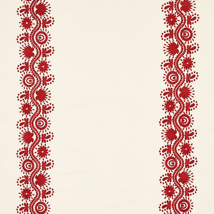 SCHUMACHER  CABANA THEODORA EMBROIDERY EMBROIDERIES EMBROIDERIES RED   - 80742