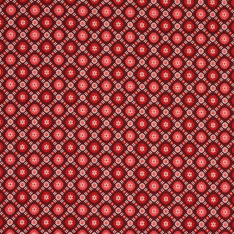 SCHUMACHER  CABANA LARISSA PATTERN WOVEN PATTERN WOVEN BURGUNDY   - 80771