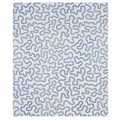 SCHUMACHER  SMITH STREET Riley Embroidery EMBROIDERIES EMBROIDERIES NAVY ON IVORY   - 80790