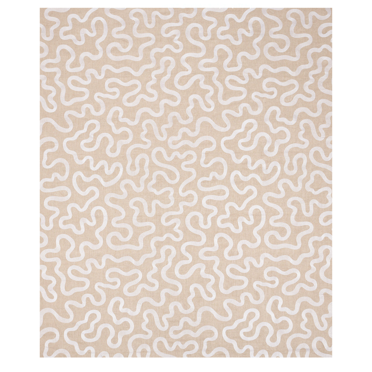 SCHUMACHER  SMITH STREET Riley Embroidery EMBROIDERIES EMBROIDERIES IVORY ON NATURAL   - 80792