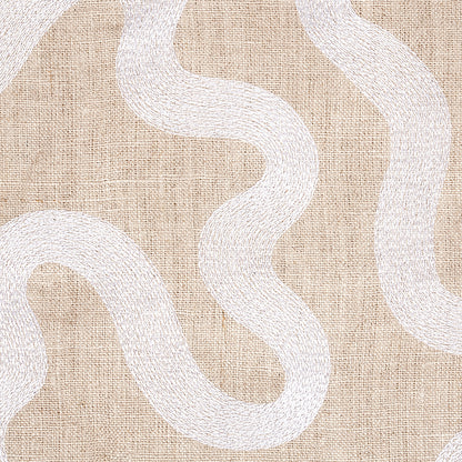 SCHUMACHER  SMITH STREET Riley Embroidery EMBROIDERIES EMBROIDERIES IVORY ON NATURAL   - 80792