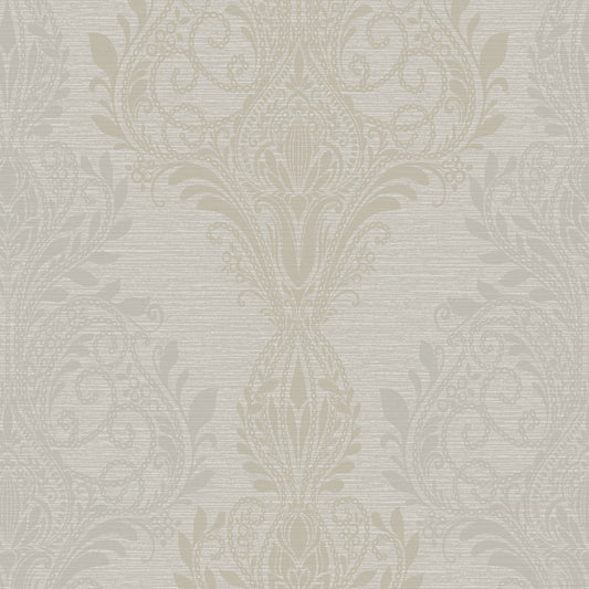 JF Fabrics -Wallpaper 8079 93 Wallpaper Grey,Silver,Taupe  Non-Woven - 6027193 W7951