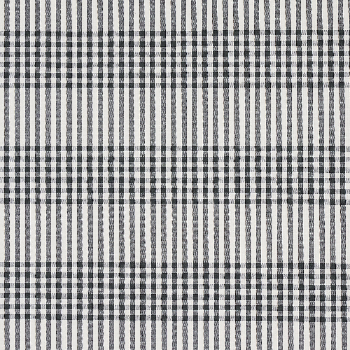 SCHUMACHER  SMITH STREET BERGEN PLAID PATTERN WOVENS PATTERN WOVENS SLATE   - 80800