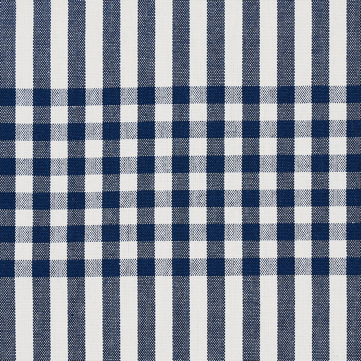 SCHUMACHER FABRIC  SMITH STREET BERGEN PLAID   NAVY   - 80802