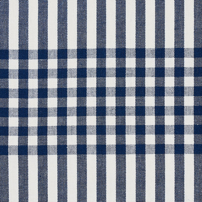 SCHUMACHER FABRIC  SMITH STREET BERGEN PLAID   NAVY   - 80802