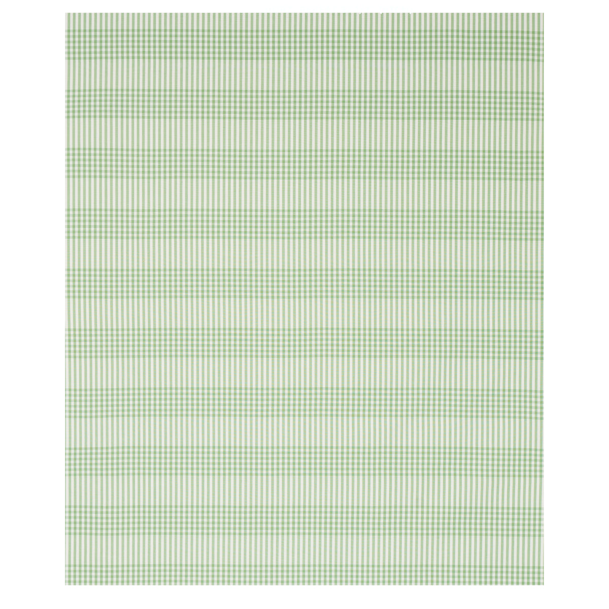 Square mint-green gingham napkin, tiny check fabric for dining table use.