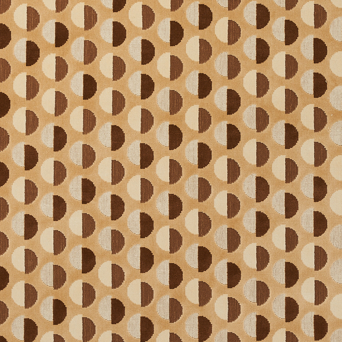 SCHUMACHER  SMITH STREET HALF MOON VELVET CUT VELVET,VELVETS CUT VELVET,VELVETS CAMEL   - 80852