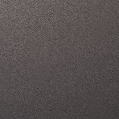 Close-up of dark brown leather with fine pebbled grain and subtle color variation.