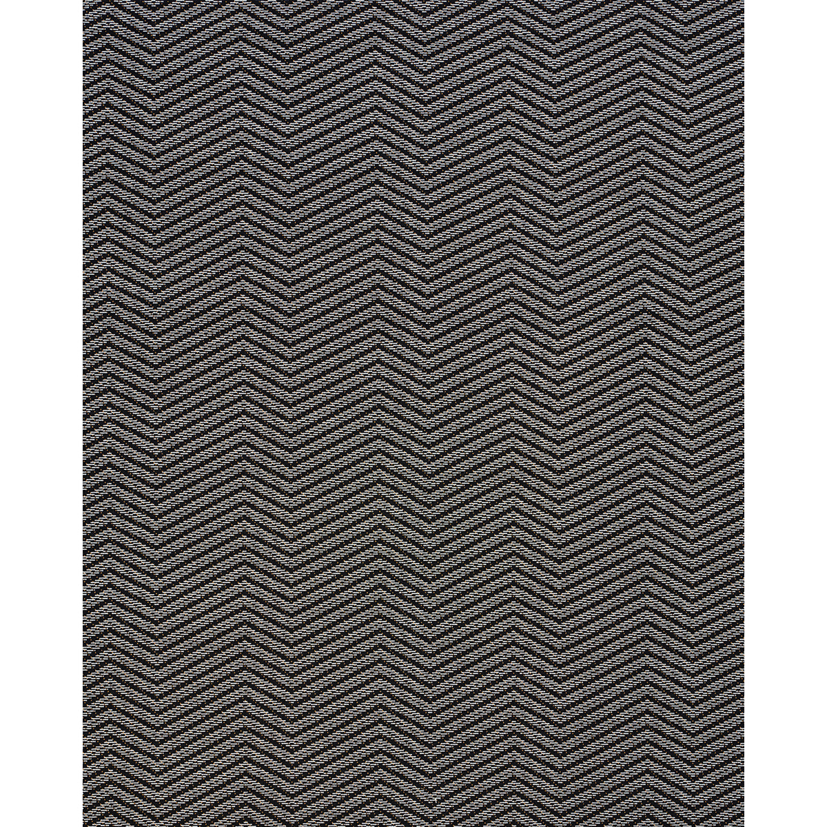Dark gray & charcoal herringbone knit fabric with chevron zigzag pattern; great for upholstery or apparel.