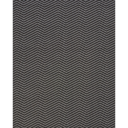 Dark gray & charcoal herringbone knit fabric with chevron zigzag pattern; great for upholstery or apparel.