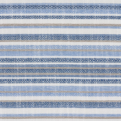 SCHUMACHER FABRIC  FULL BLOOM DYLAN INDOOR/OUTDOOR   BLUE   - 81051