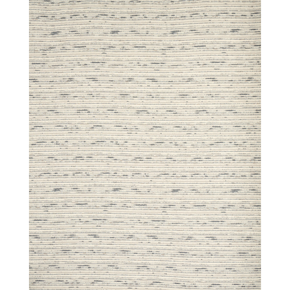 Beige flat-weave rug with subtle blue-gray speckled lines; modern textured rectangular area rug.