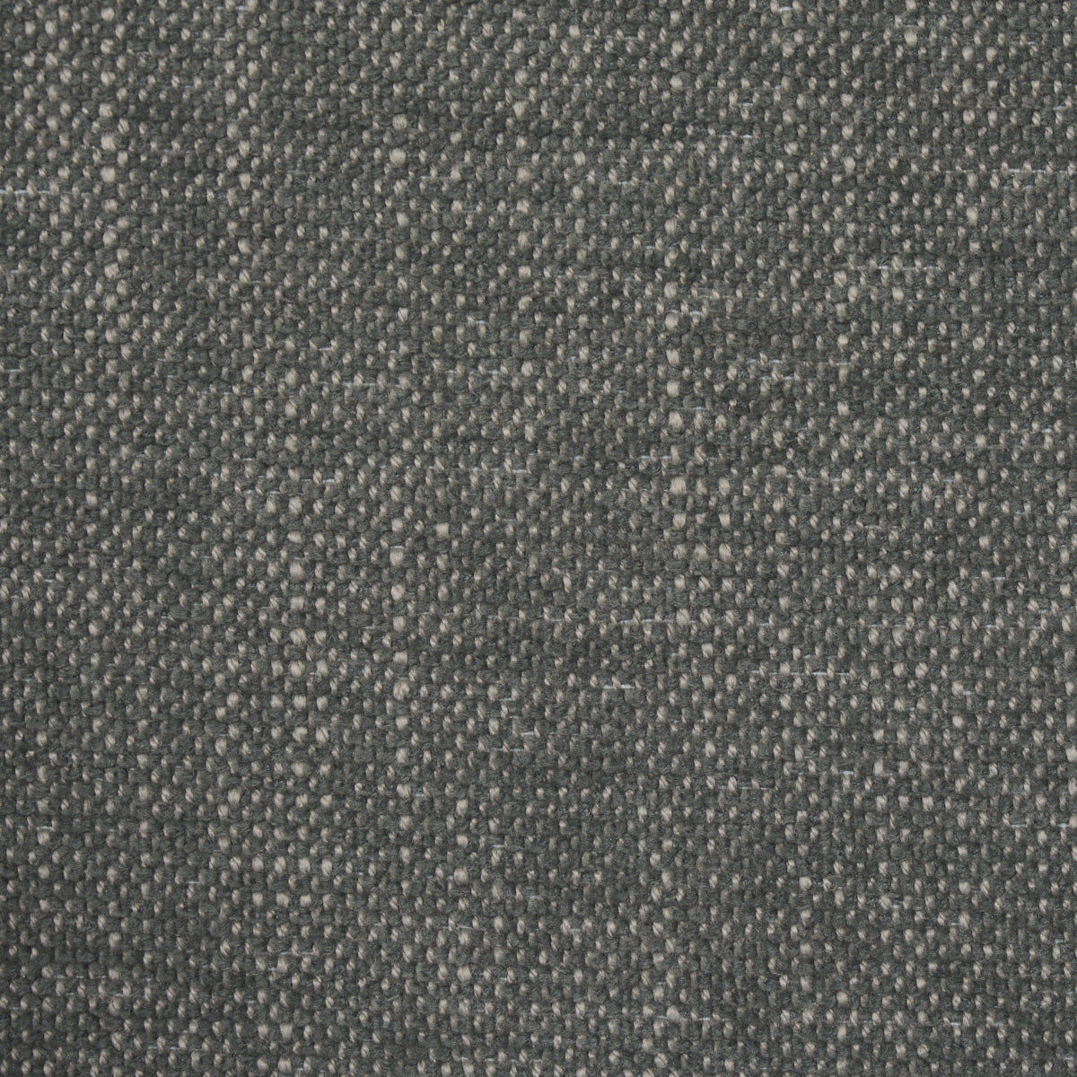 Close-up of dark grey indoor/outdoor high-performance plain-weave fabric with subtle white flecks.