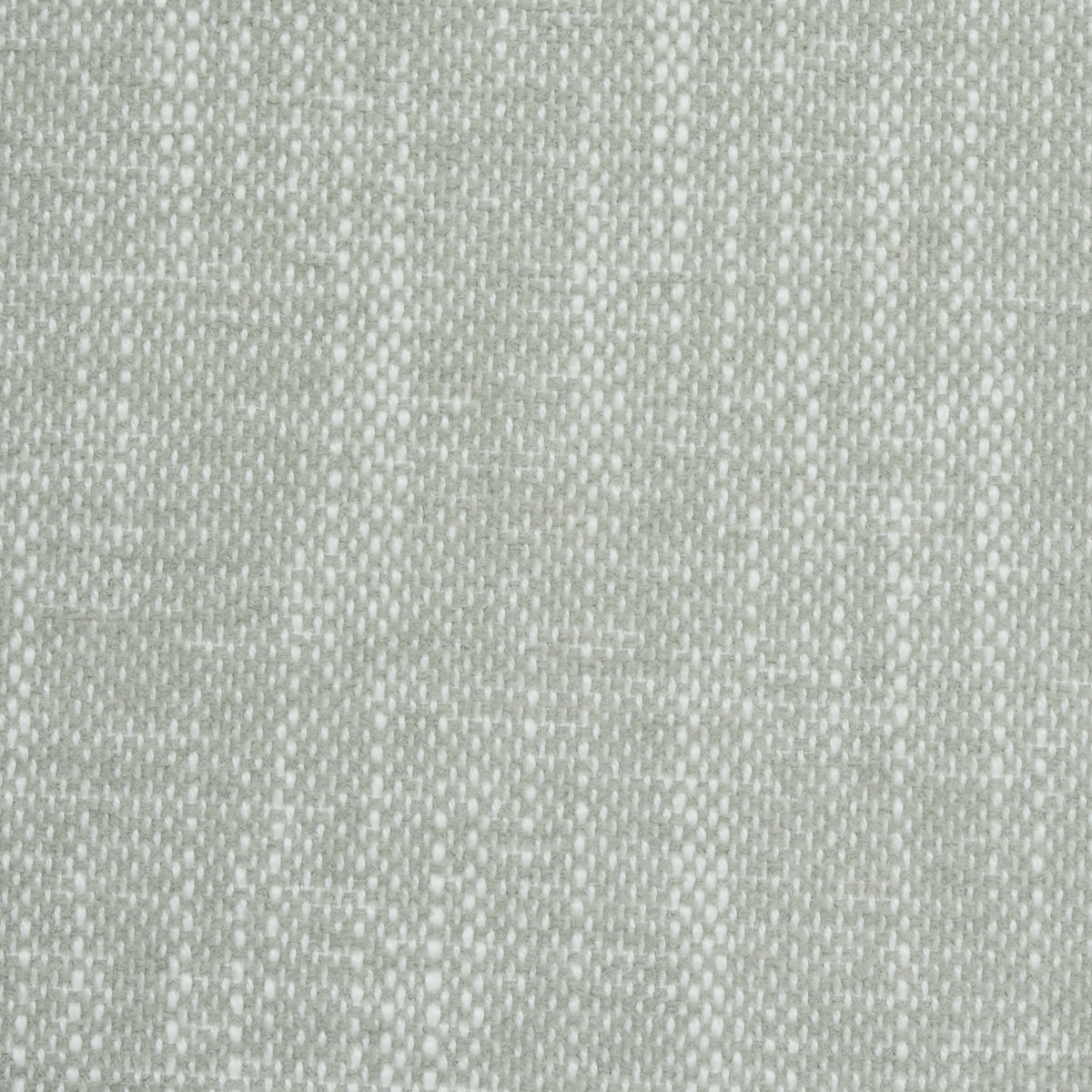 Close-up of pale sage-gray woven fabric with tight texture and linen-like weave.