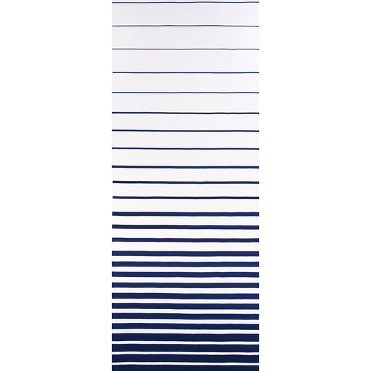 SCHUMACHER  MILES REDD RIBBON APPLIQU?? PANEL PATTERN WOVENS PATTERN WOVENS NAVY ON IVORY   - 81141