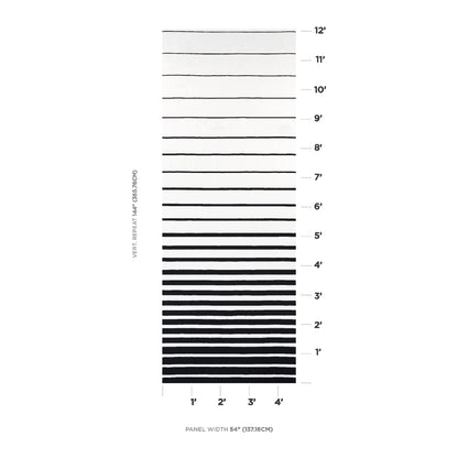 SCHUMACHER  MILES REDD RIBBON APPLIQU?? PANEL PATTERN WOVENS PATTERN WOVENS BLACK ON IVORY   - 81142