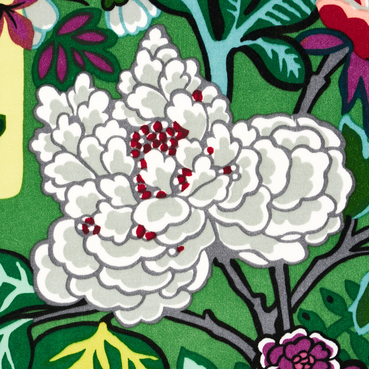 SCHUMACHER FABRIC  VELVET & VELVET TRIMS CHIANG MAI DRAGON VELVET   JADE   - 81171